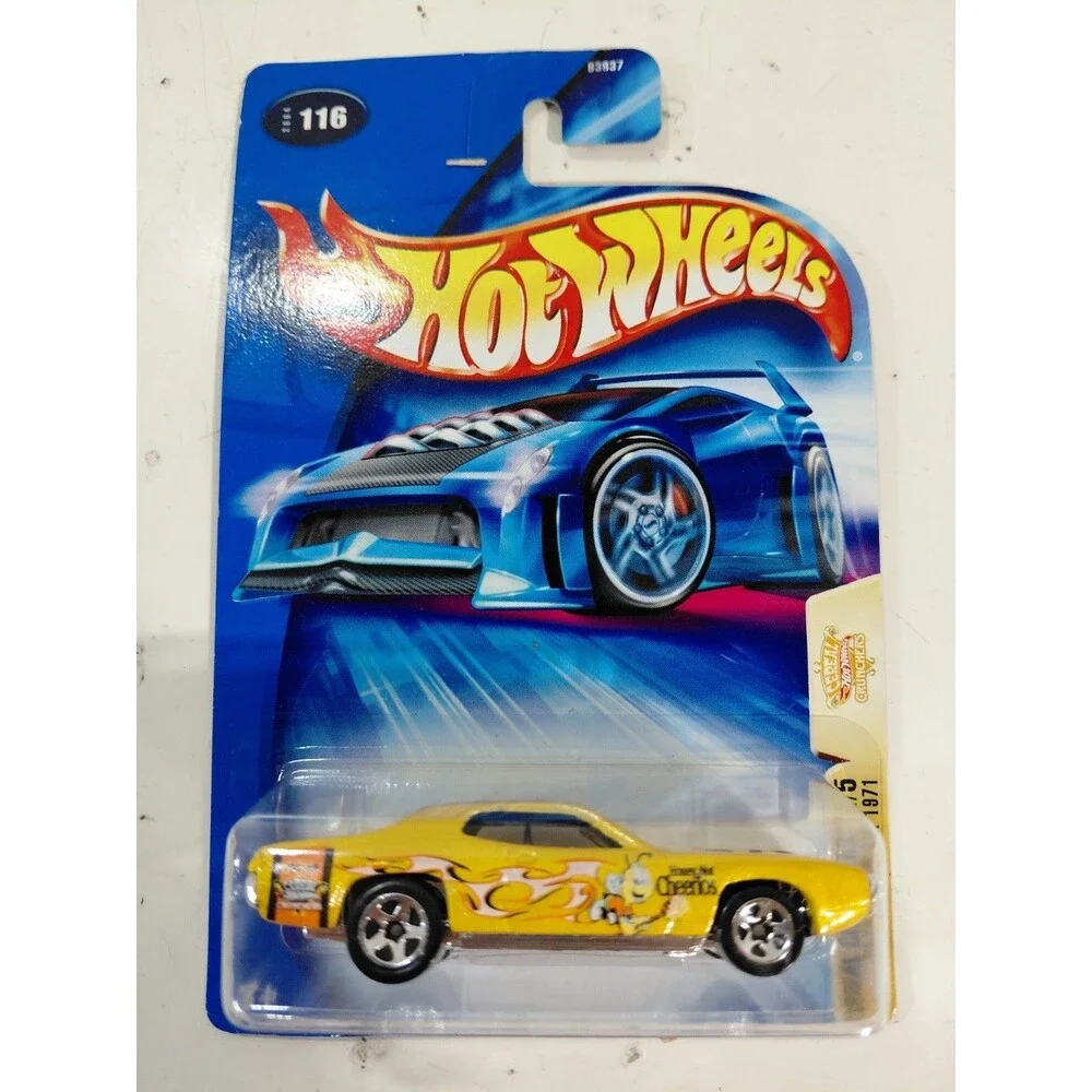 NIP Hot Wheels Cereal Crunchers 1:64 DieCast Cheerios 1971 Plymouth GTX Car